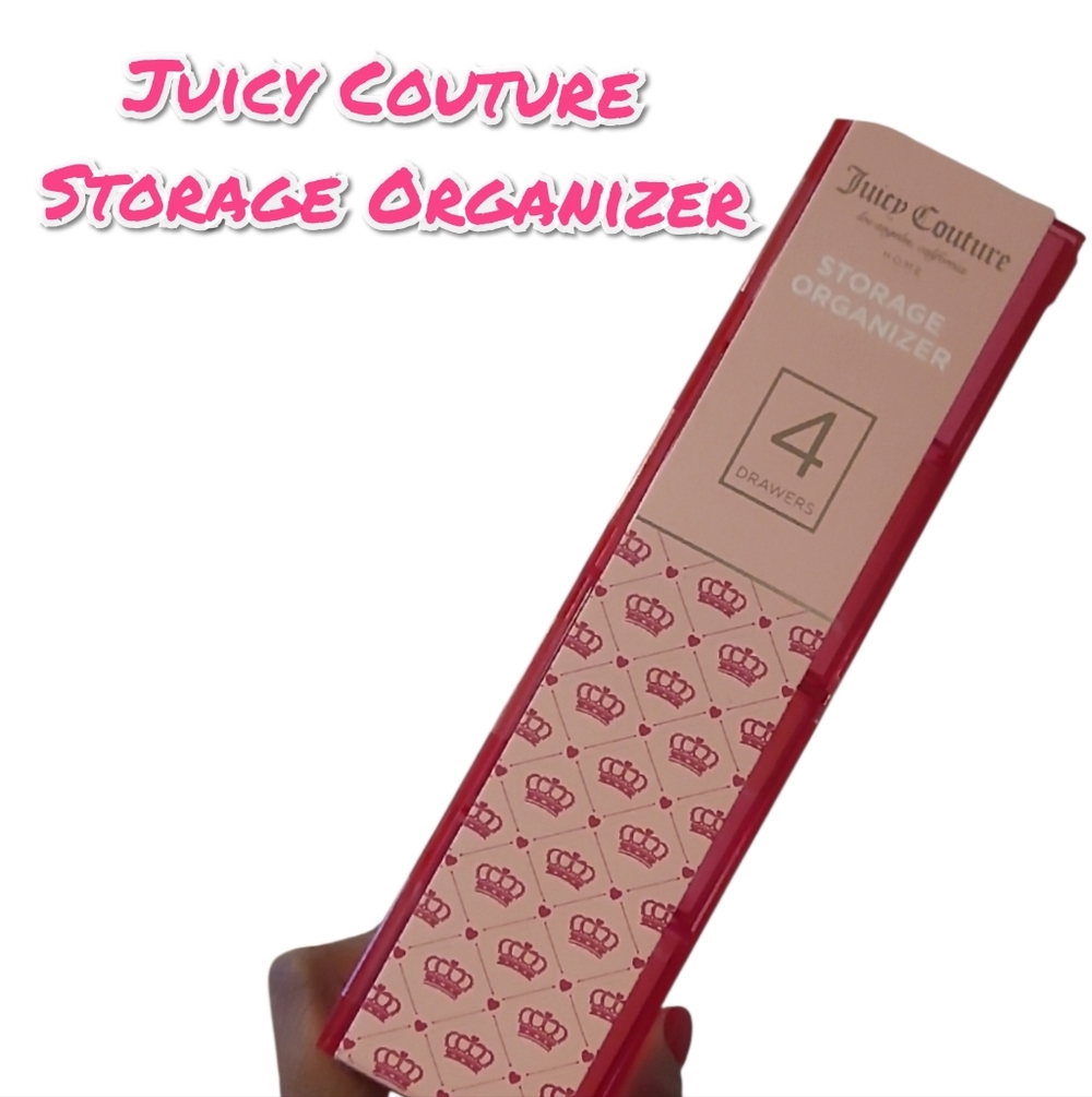 Juicy Couture Pink Acrylic Storage Organizer